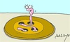 Cartoon: love button (small) by yasar kemal turan tagged love,button,worm