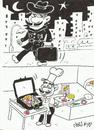 Cartoon: mafia (small) by yasar kemal turan tagged pizzapitch,pizza,mafia