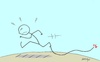 Cartoon: man  line (small) by yasar kemal turan tagged man,line