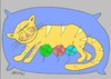 Cartoon: maternal instinct (small) by yasar kemal turan tagged maternal,instinct,mom,skein,cub,love