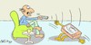 Cartoon: metriks (small) by yasar kemal turan tagged metriks,tv,control,signal