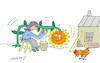 Cartoon: milking time (small) by yasar kemal turan tagged milking,time