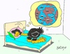 Cartoon: most beautiful dream (small) by yasar kemal turan tagged most beautiful dream ostrich world love