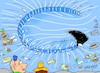 Cartoon: cut the sea (small) by yasar kemal turan tagged musa,moses