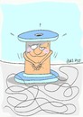 Cartoon: naked (small) by yasar kemal turan tagged reel naked rope yarn love blush