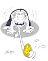 Cartoon: new frog (small) by yasar kemal turan tagged new,frog