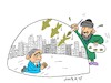 Cartoon: nightmarish (small) by yasar kemal turan tagged nightmarish