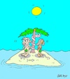 Cartoon: offended (small) by yasar kemal turan tagged offended adam eve love island