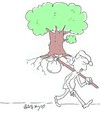 Cartoon: pain (small) by yasar kemal turan tagged pain