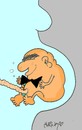 Cartoon: abortion (small) by yasar kemal turan tagged politiciansabortion