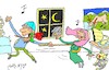 Cartoon: power of the night (small) by yasar kemal turan tagged power,of,the,night