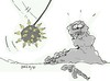 Cartoon: power of the pen (small) by yasar kemal turan tagged power,of,the,pen