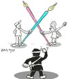 Cartoon: power of the pen (small) by yasar kemal turan tagged power,of,the,pen