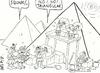 Cartoon: pyramids (small) by yasar kemal turan tagged pyramids
