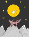 Cartoon: recital in the moonlight (small) by yasar kemal turan tagged recital,in,the,moonlight