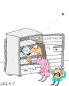 Cartoon: refrigerator sales (small) by yasar kemal turan tagged refrigerator,sales