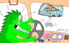 Cartoon: relentless road (small) by yasar kemal turan tagged relentless,road