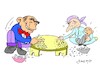 Cartoon: rice and stone (small) by yasar kemal turan tagged rice,and,stone