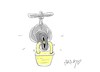 Cartoon: right to water (small) by yasar kemal turan tagged right,to,water