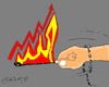 Cartoon: rising fire sivas (small) by yasar kemal turan tagged rising,fire,sivas