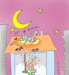 Cartoon: roof lovers (small) by yasar kemal turan tagged roof,lovers