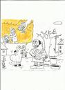 Cartoon: sacrifice (small) by yasar kemal turan tagged sacrifice