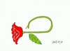 Cartoon: scorpion (small) by yasar kemal turan tagged scorpion,rose,poison