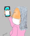 Cartoon: screen saver (small) by yasar kemal turan tagged screen,saver