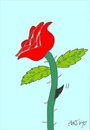 Cartoon: shark (small) by yasar kemal turan tagged rose,shark