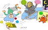Cartoon: show time (small) by yasar kemal turan tagged show,time