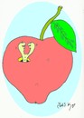 Cartoon: Siamese twins (small) by yasar kemal turan tagged siamese,twins,apple,worm