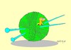 Cartoon: skein (small) by yasar kemal turan tagged skein,worm,rope,yarn,skewer,love