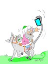 Cartoon: smart donkey (small) by yasar kemal turan tagged smart,donkey