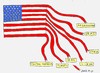 Cartoon: snake language (small) by yasar kemal turan tagged flag,snake,language,us,united,states,world,fascism,imperialism