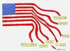 Cartoon: snake language (small) by yasar kemal turan tagged flag,snake,language,us,united,states,world,fascism,imperialism