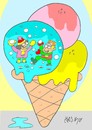 Cartoon: snowball (small) by yasar kemal turan tagged snowball,snow,winter,games,ice,cream