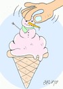 Cartoon: Snowman (small) by yasar kemal turan tagged snowman winter icecream