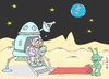 Cartoon: strange (small) by yasar kemal turan tagged strange ufo alien space planet module