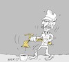 Cartoon: su (small) by yasar kemal turan tagged su