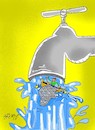 Cartoon: su (small) by yasar kemal turan tagged su