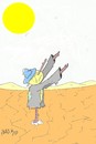 Cartoon: supplication (small) by yasar kemal turan tagged supplication