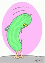 Cartoon: surprise (small) by yasar kemal turan tagged surprise,salat,secure,cucumber,ehec