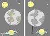 Cartoon: The lights of the Earth (small) by yasar kemal turan tagged earth