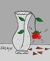 Cartoon: thorn of love (small) by yasar kemal turan tagged thorn,of,love