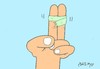 Cartoon: V-sign (small) by yasar kemal turan tagged vsign,victory,band