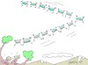 Cartoon: V (small) by yasar kemal turan tagged human