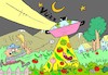 Cartoon: vegetable visit (small) by yasar kemal turan tagged vegetable,visit