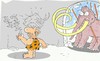 Cartoon: visiting (small) by yasar kemal turan tagged visiting