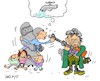 Cartoon: water right (small) by yasar kemal turan tagged water,right