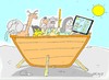 Cartoon: weather (small) by yasar kemal turan tagged weather,noah,sun,tv